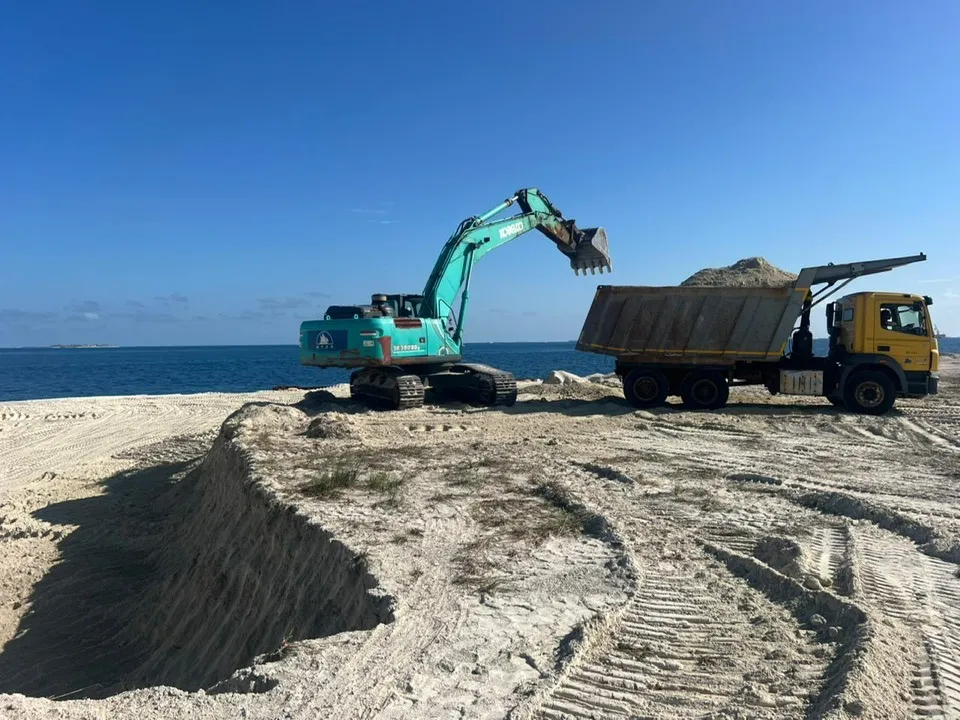 Work site in Thilafushi (Photo/Social Media)