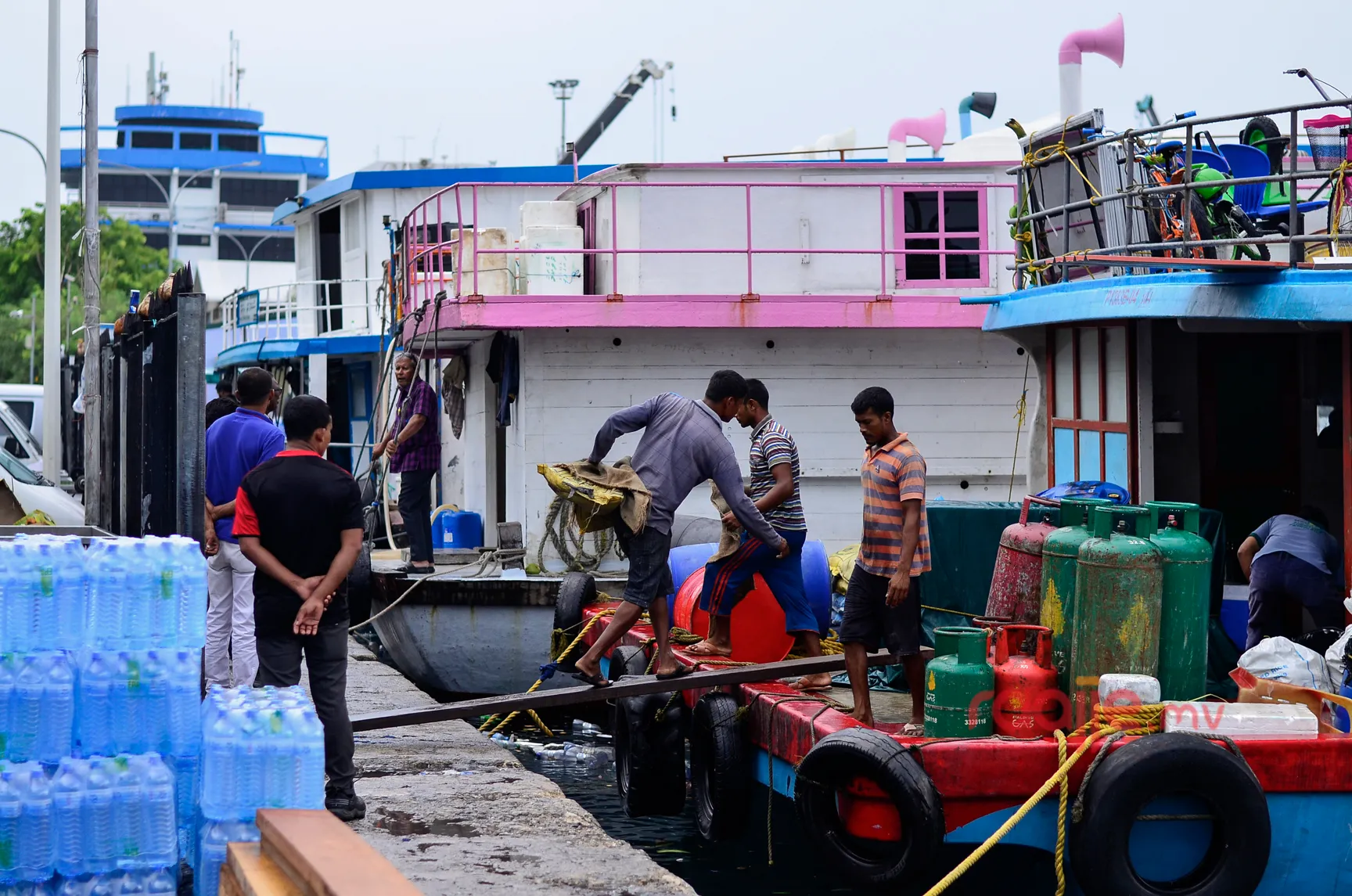މާލޭ ނޯތު ހާބަރުގައި އޮތް ބޯޓަކުން ވަގަށް ނެގި ރިހާކުރު ޓައްޕުތަކެއް ހޯދައިފި