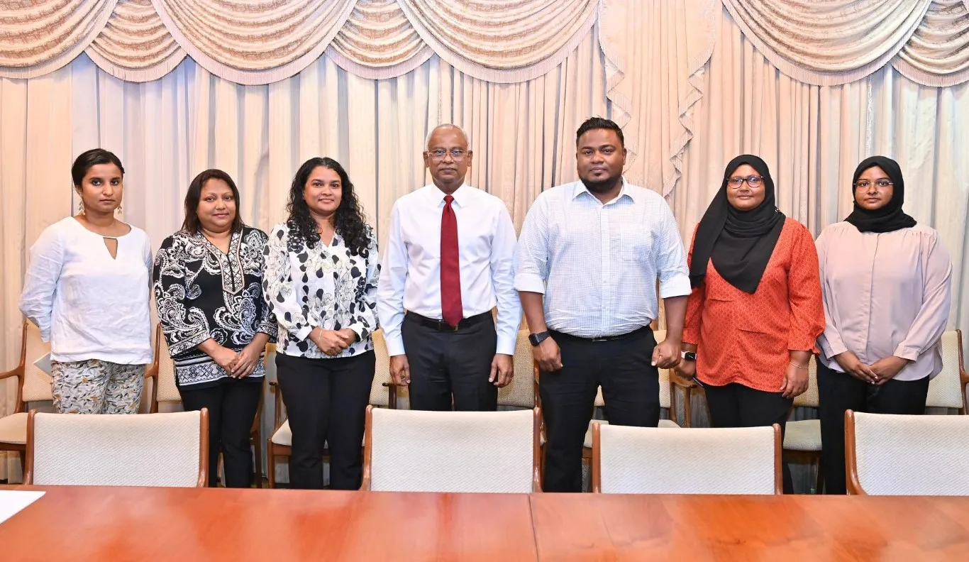 During the meeting of Transparency Maldives and the incumbent President