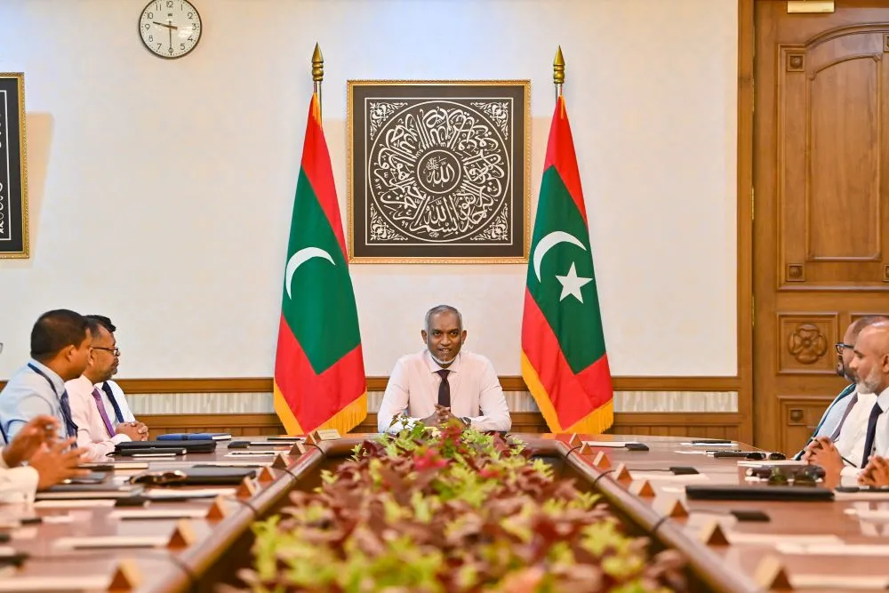 President Dr. Muizzu during a cabinet meeting (Photo/President's Office)