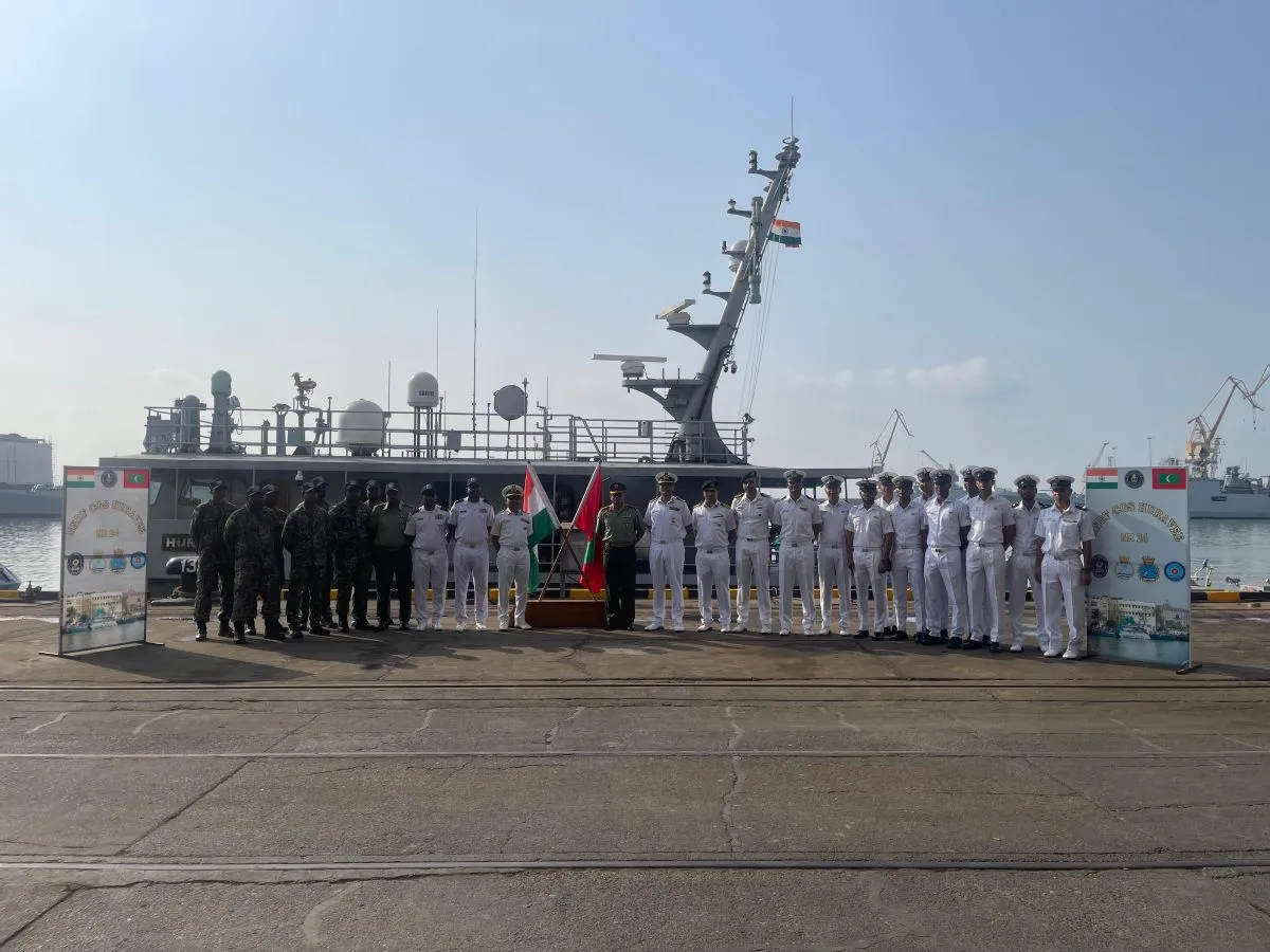 India completes first refit of MNDF's 'Huravee' (Photo/  India’s Western Naval Command)