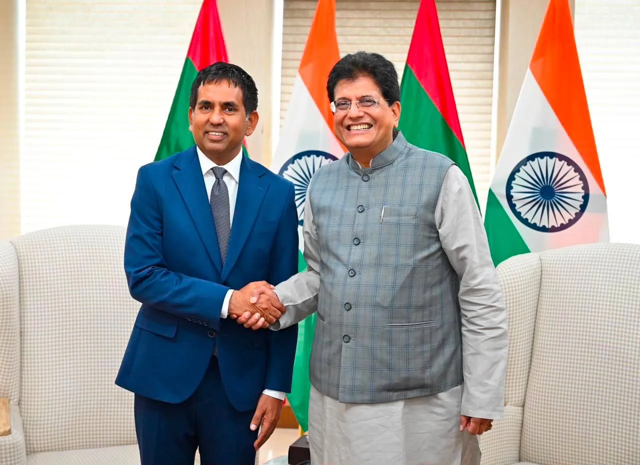 Minister Saeed and Minister Piyush Goyal (Photo/Minister Saeed via X)