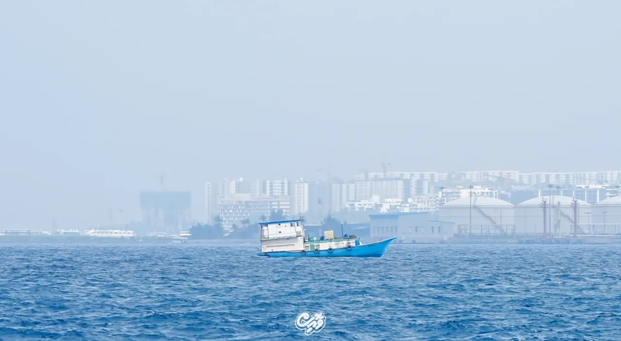 Hazy conditions over the Malé region (Photo/Voice)