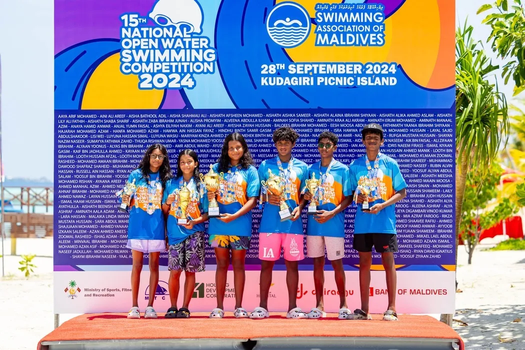 Winners of 3km Junior National Swimming Championship (Photo/Nausham)