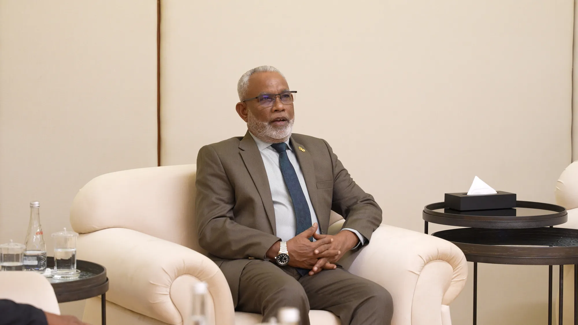 މަޖިލީހުގެ ރައީސް އަބްދުއްރަހީމް އަބްދުﷲ -- ފޮޓޯ: މަޖިލީސް
