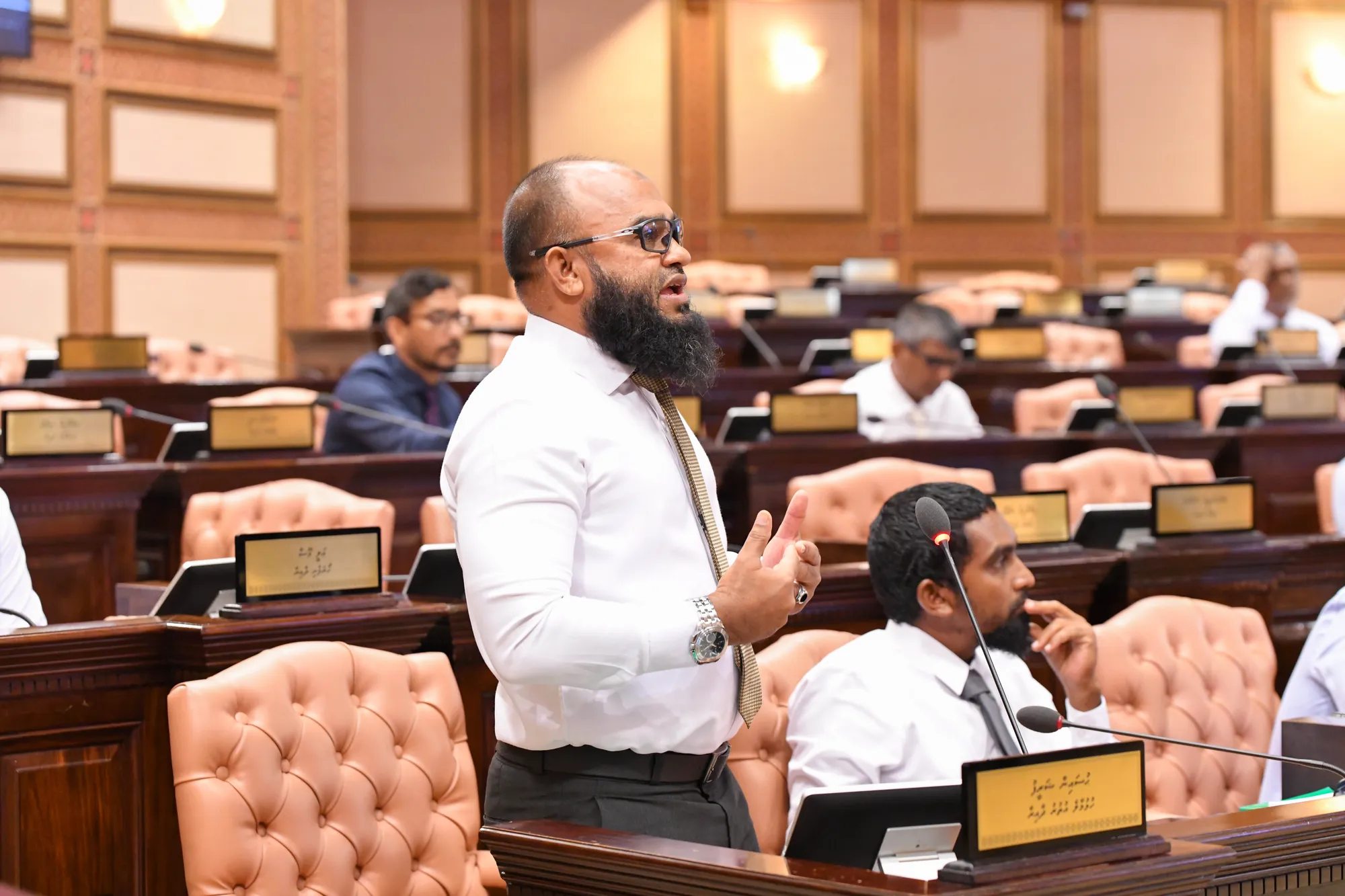 އަންހެނުންނަށް އިހްތިރާމް ކުޑަވާފަދައިން ވާހަކަ ދެއްކި ކަމަށްބުނެ، މެންބަރު ހުސެއިންއަށް ފާޑުކިޔުން އަމާޒުވެއްޖެ