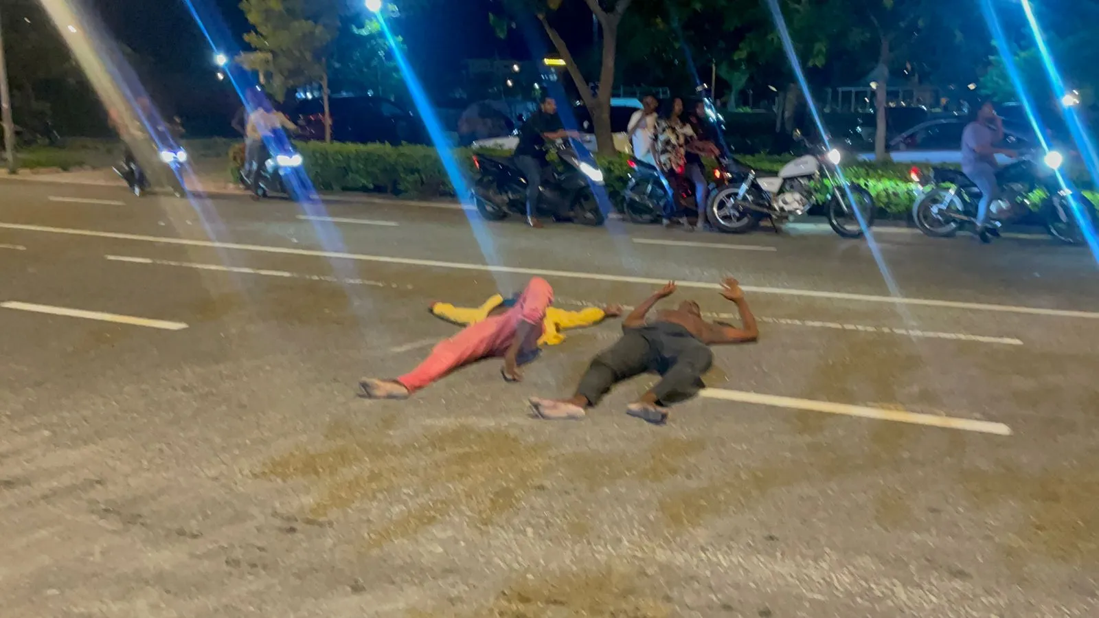 Migrant workers in protest