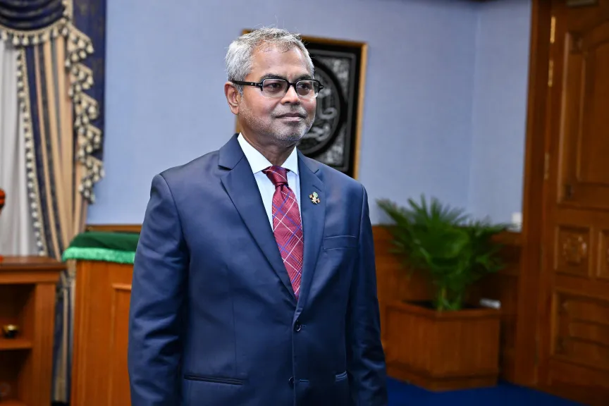 Thoriq Ibrahim appointed as minister of tourism and environment on February 1, 2025. (Photo/President's Office)