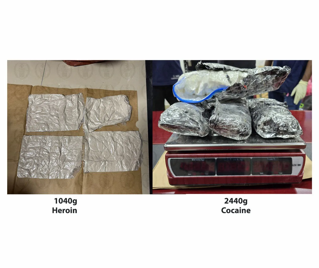 Confiscated drugs (Photo/ Maldives Customs)