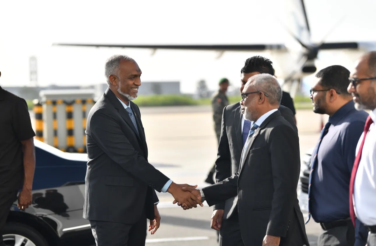 ރައީސުލްޖުމްހޫރިއްޔާ އިންޑިއާއަށް ކުރެއްވި ރަސްމީދަތުރުފުޅު ނިންމަވާލެއްވުމަށްފަހު މާލެ ވަޑައިގެންފި
