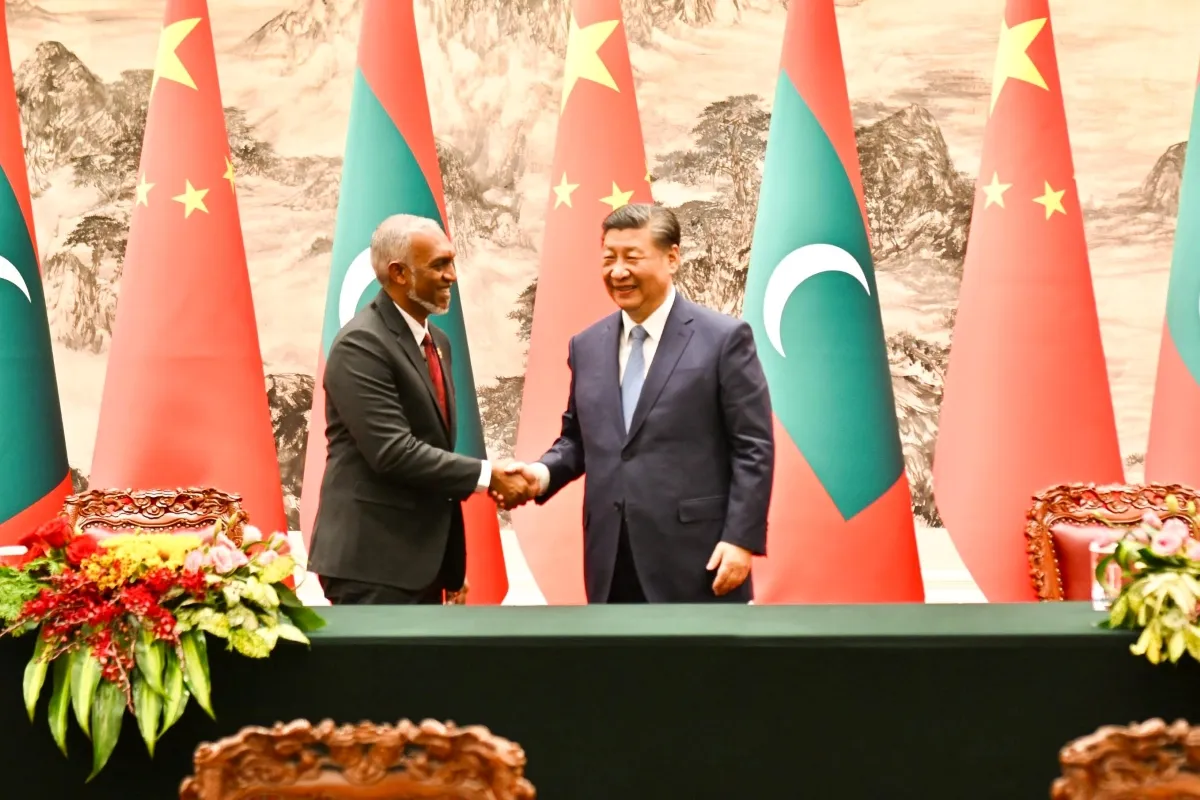 President Dr. Muizzu and Chinese President Xi Jinping during President Dr. Muizzu's state visit to China (Photo/President's Office)