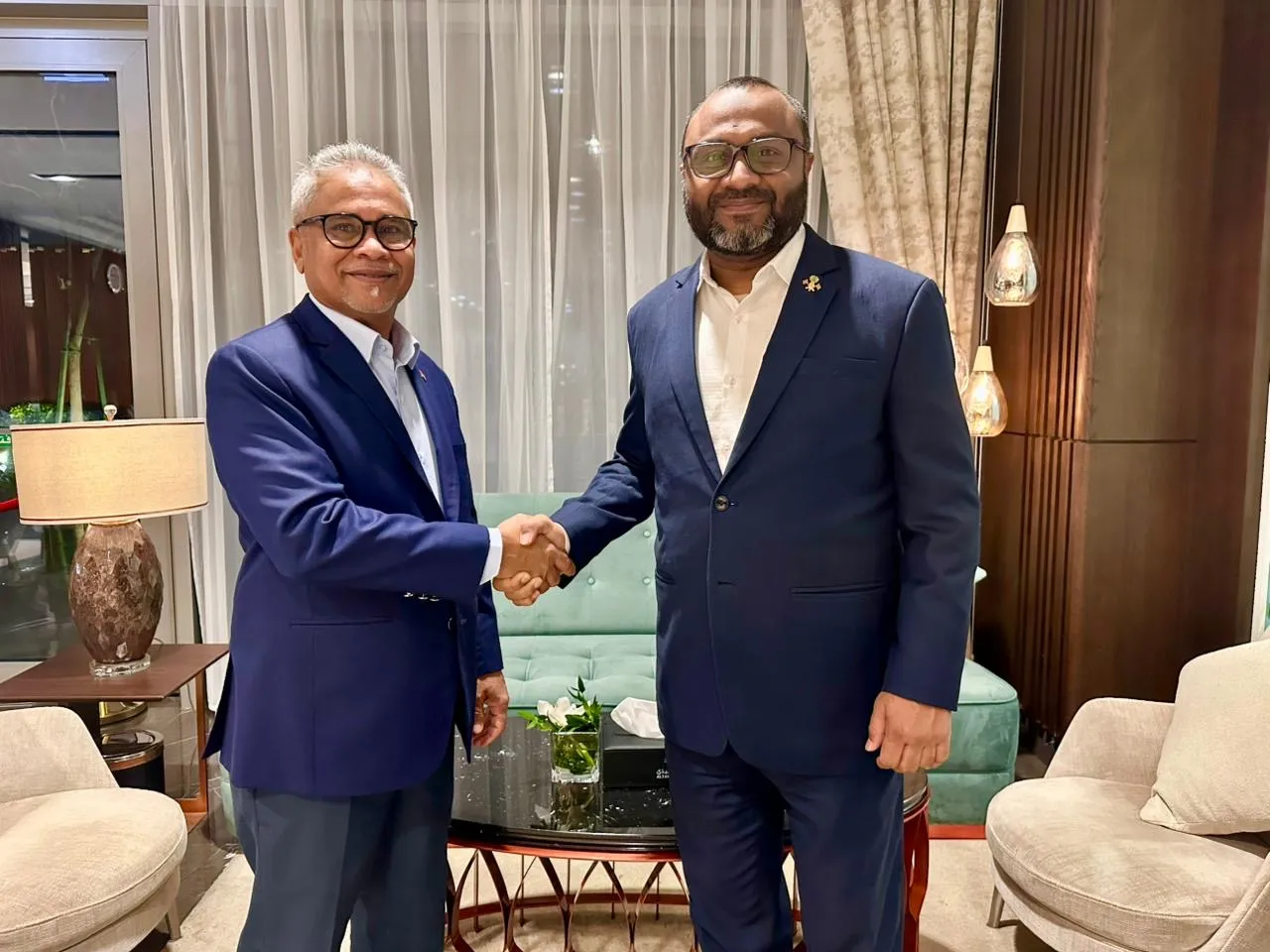 ވަޒީރު ޝަހީމް ސަޢުދީ ޢަރަބިއްޔާއަށް ވަޑައިގެންފި