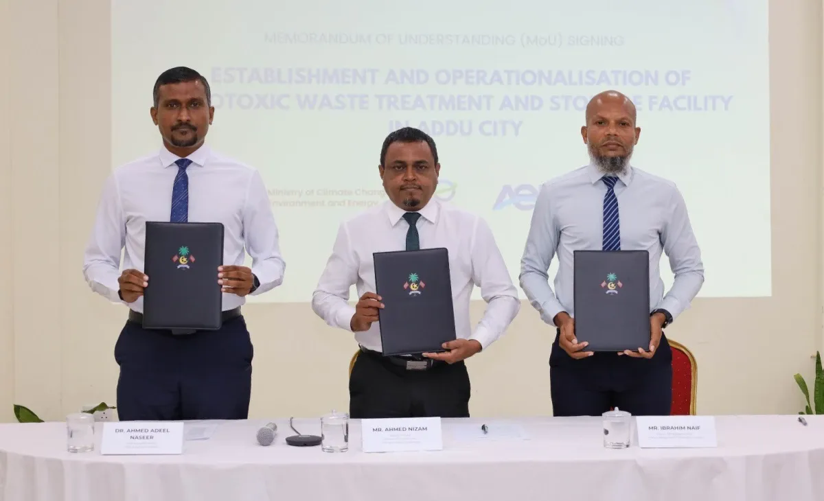 ރާއްޖޭގައި ފުރަތަމަ ފަހަރަށް ސައިޓޯޓޮކްސިކް ކުނި ނައްތާލާ މަރުކަޒެއް އައްޑޫ ސިޓީގައި ގާއިމުކުރަނީ