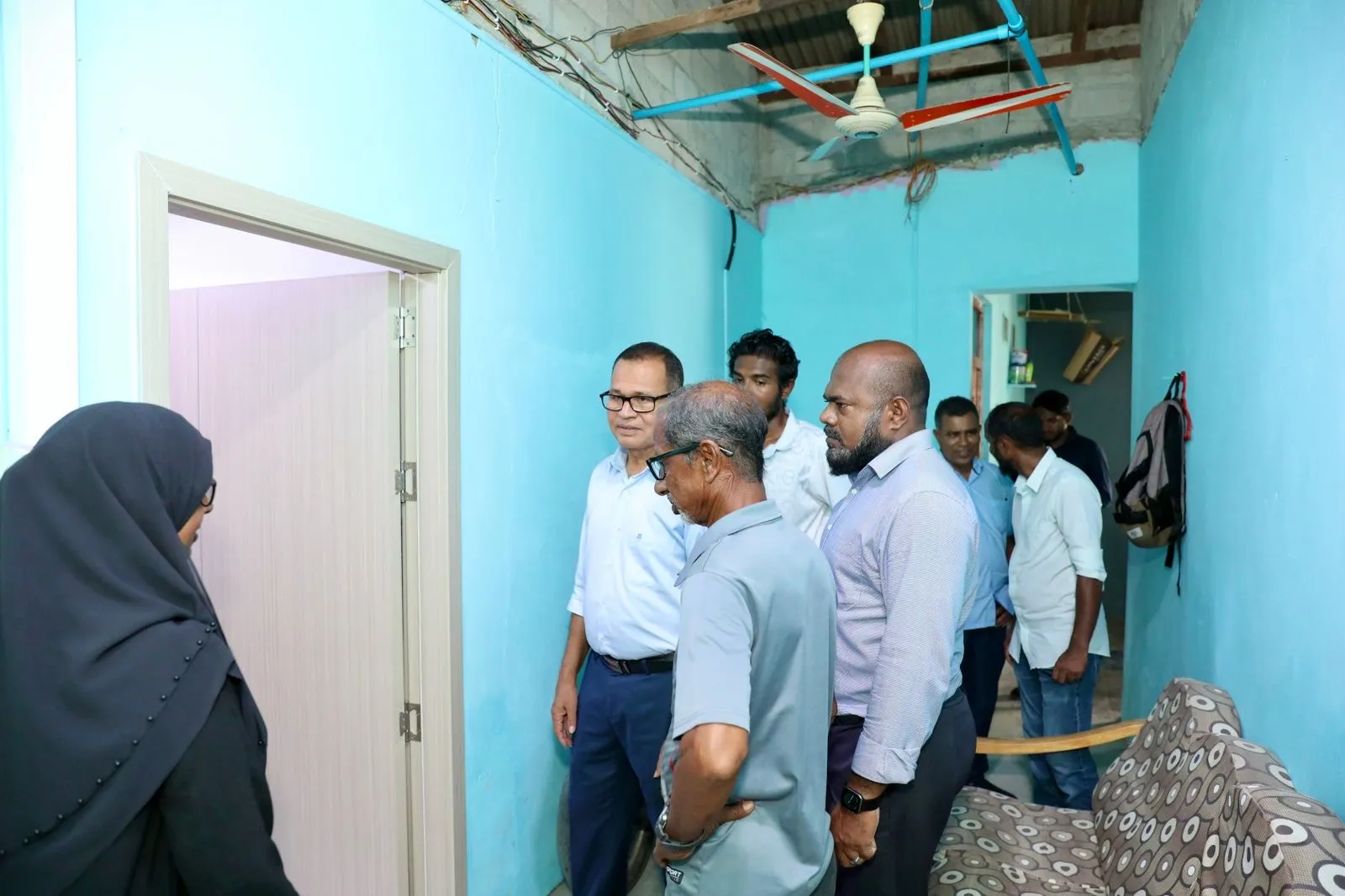 މާފުށްޓާއި ގުރައިދޫއަށް ކުރި ވިއްސާރައިގައި ލިބުނު ގެއްލުންތައް ބައްލަވާލެއްވުމަށް ވަޒީރު އެދެރަށަށް ޒިޔާރަތްކުރައްވައިފި