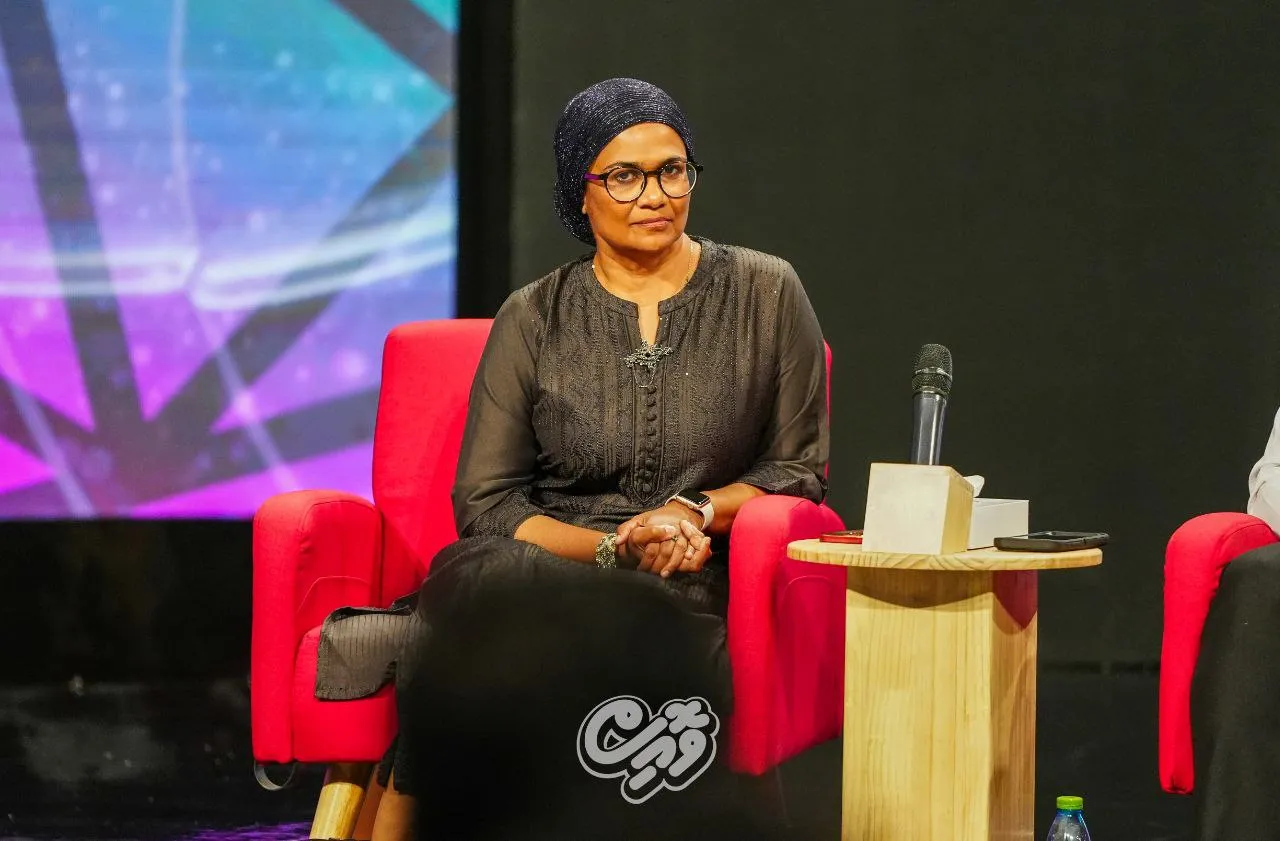 Dr. Maryam Mariya, Minister of Higher Education, Labour, and Skills Development during 'Ahaa' forum last night (Photo/Voice)