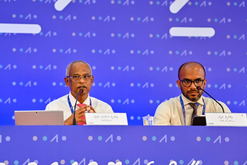 President Solih and Finance Minister Ameer - Photo: President's Office