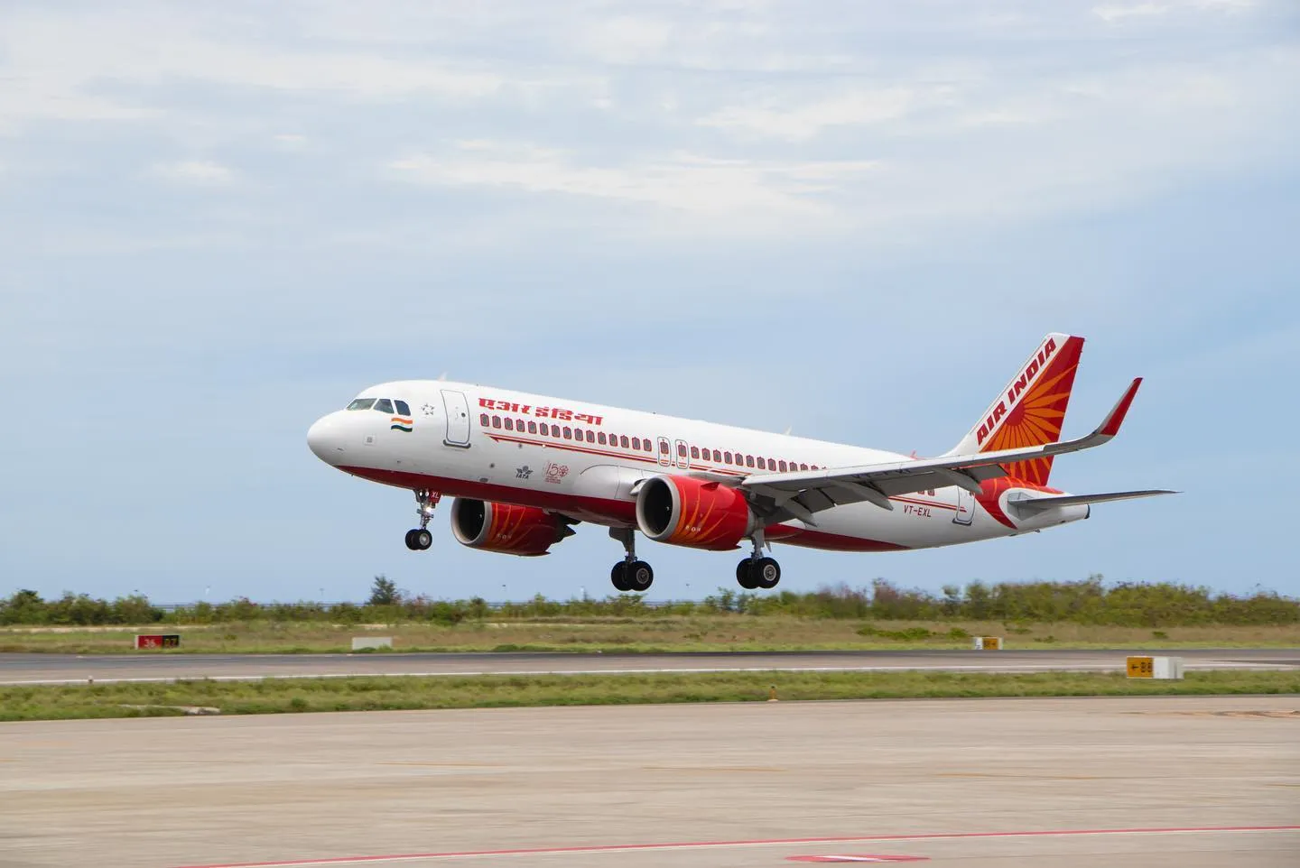 Air India aircraft taking off from Maldives' main Velana International Airport. (File Photo/MACL)
