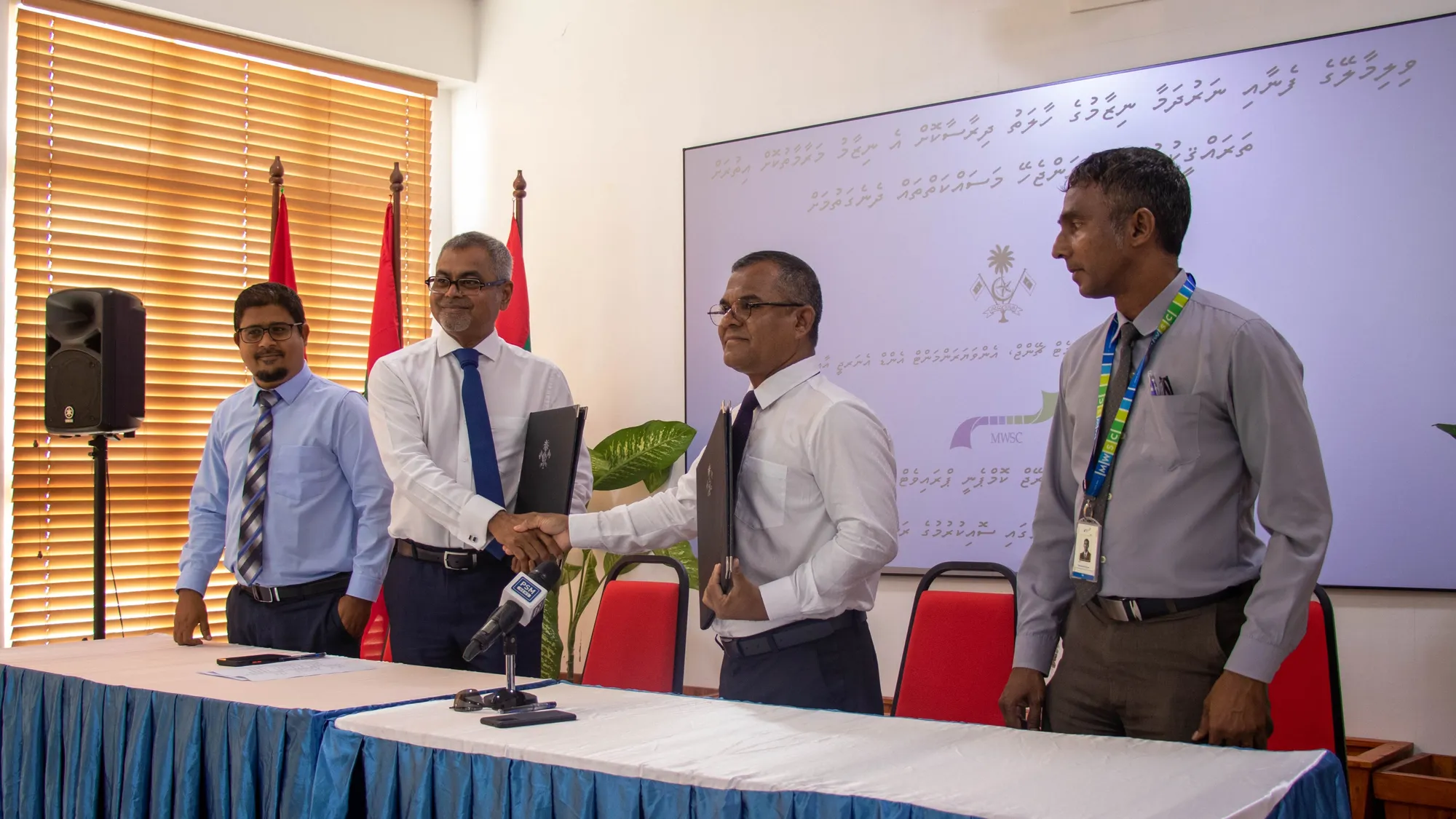 ވިލިމާލޭ ފެނާއި ނަރުދަމާ ނިޒާމު މަރާމާތު ކުރުމުގެ މަޝްރޫގައި ސޮއިކޮށްފި