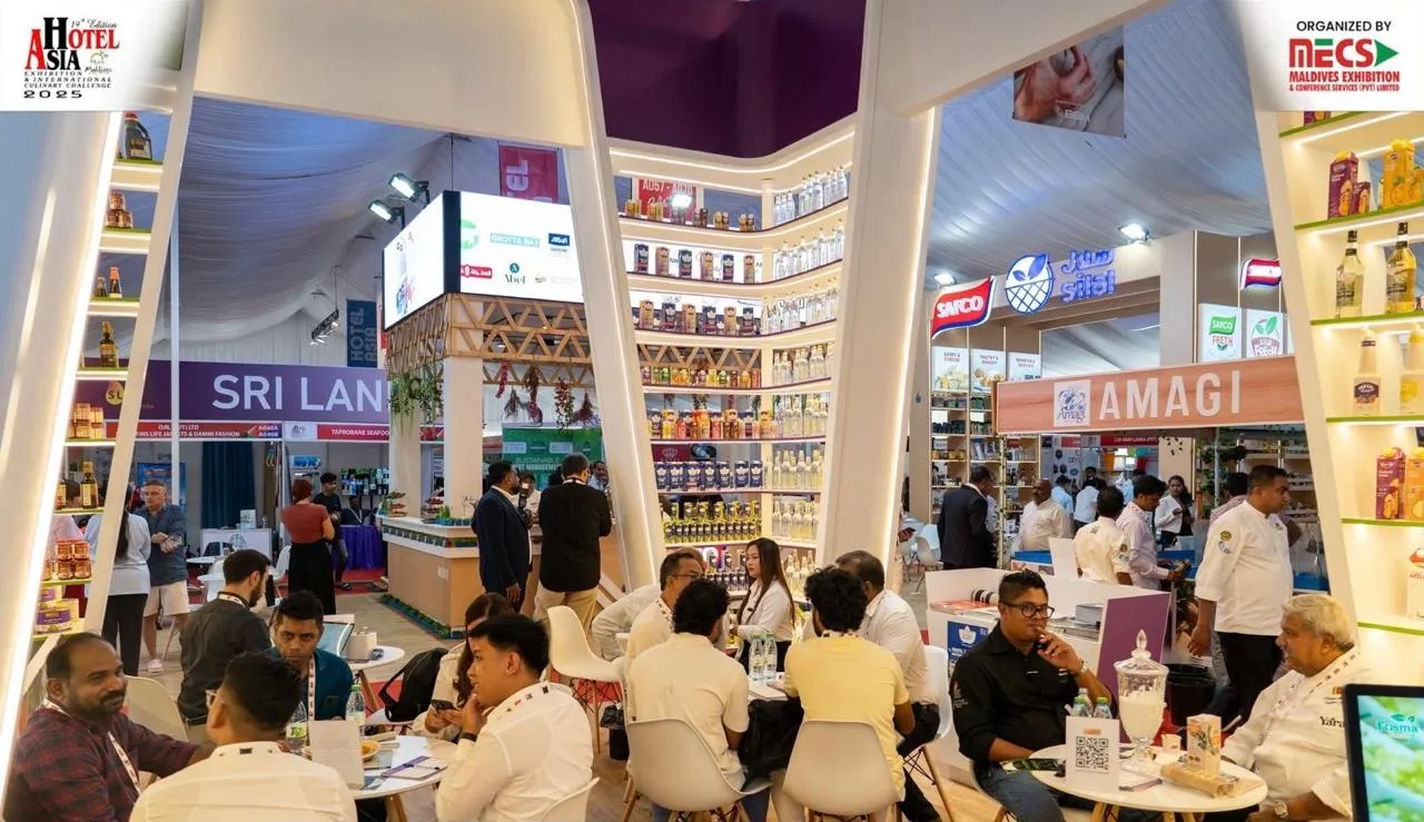 During a Hotel Asia Maldives exhibition (Photo/Hotel Asia Maldives)