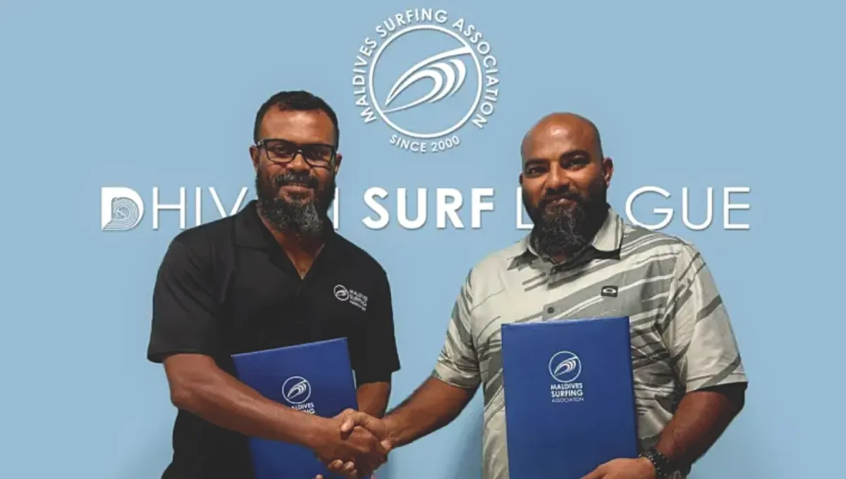 MSA president Mohamed Soba (Left) and Maabaidhoo council president Ibrahim Wisam (Right)/ (Photo/MSA)