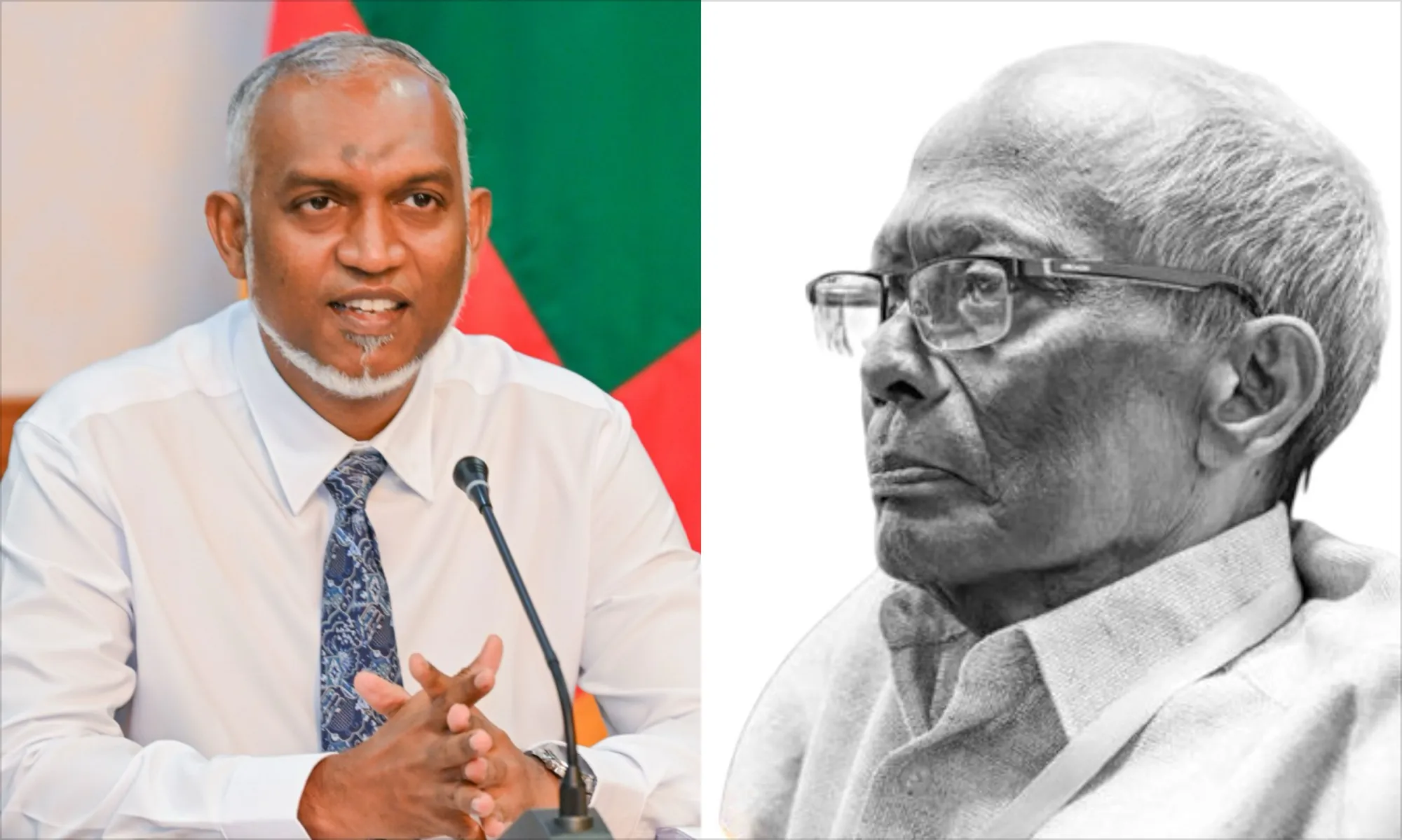 President Dr. Muizzu and Former air traffic controller Naeem