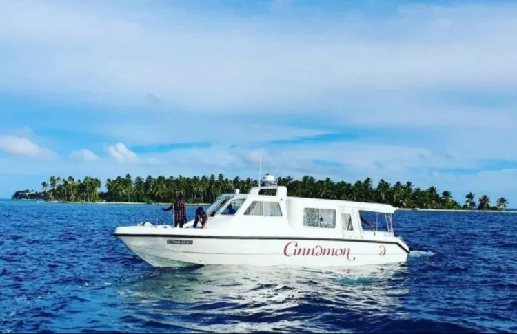 Speedboat from Cinnamon Hakura Resort that was stolen