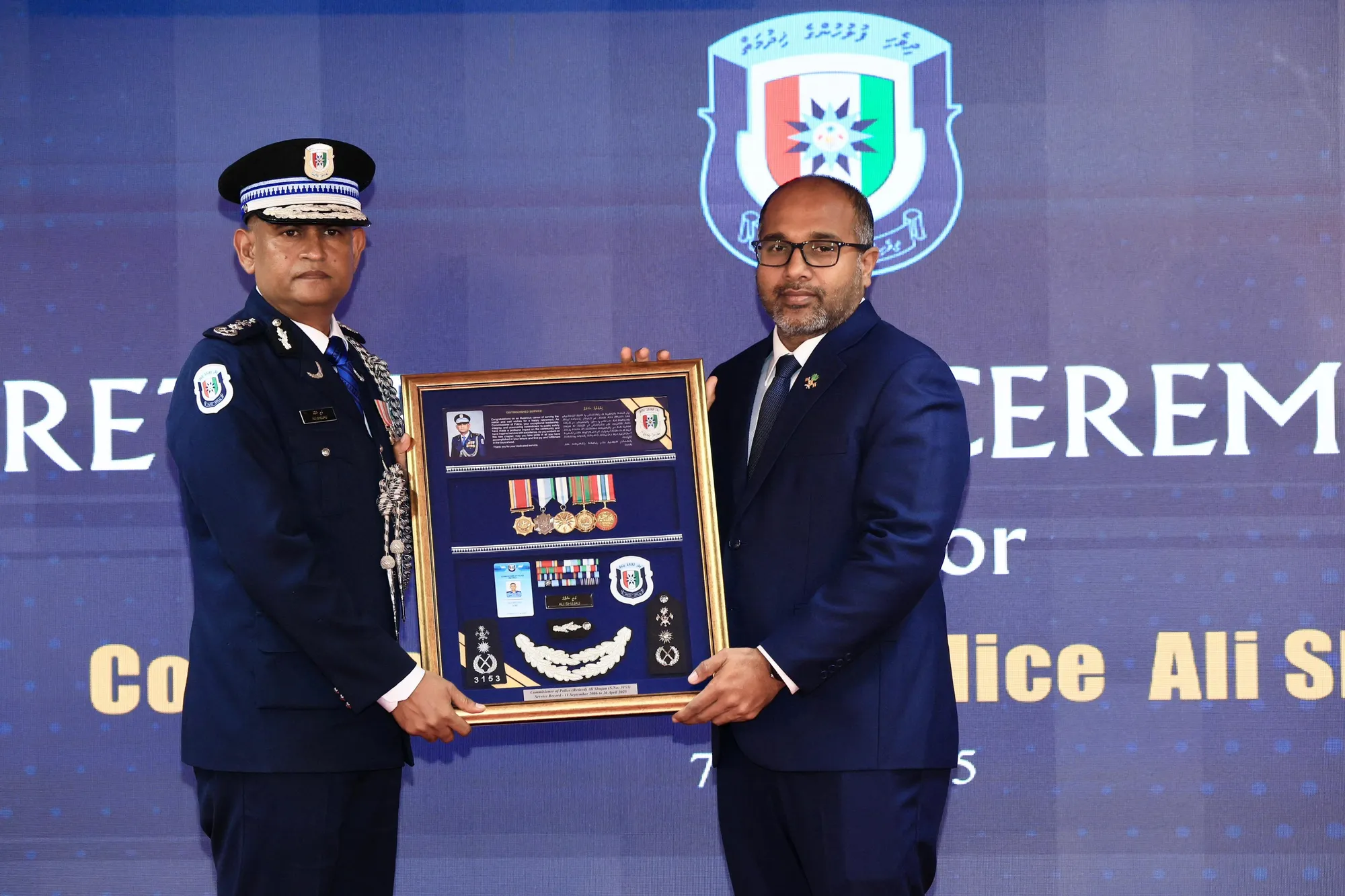 ކުރީގެ ސީޕީ ޝުޖާއު ޝަރަފުވެރިކަމާއެކު ރިޓަޔާ ކުރައްވައިފި