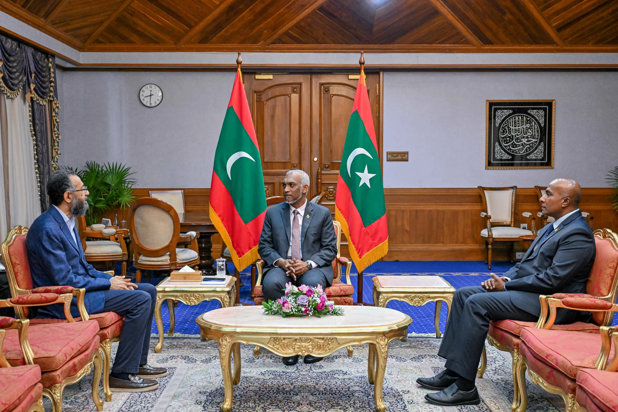 އައިސީސީޑީ އާއި ރައީސް ޑރ. މުޙައްމަދު މުޢިއްޒު؛ ފޮޓޯ / ރައީސް އޮފީސް