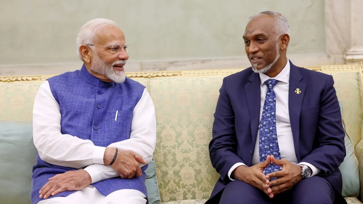 President Dr. Muizzu and Indian Prime Minister Narendra Modi (Photo/President's Office)
