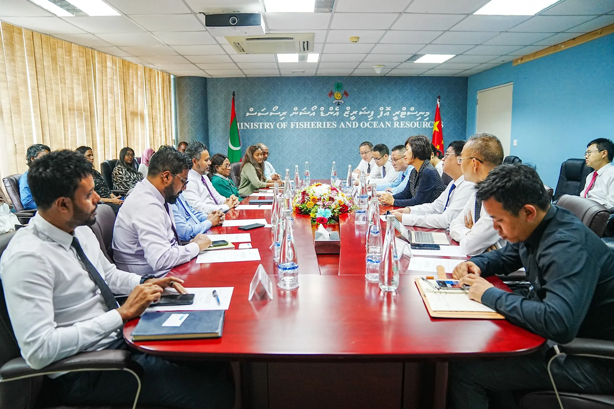 ރާއްޖޭގެ މަސްވެރިކަން ކުރިއެރުވުމަށް ޗައިނާއާއެކު މަޝްވަރާކޮށްފި