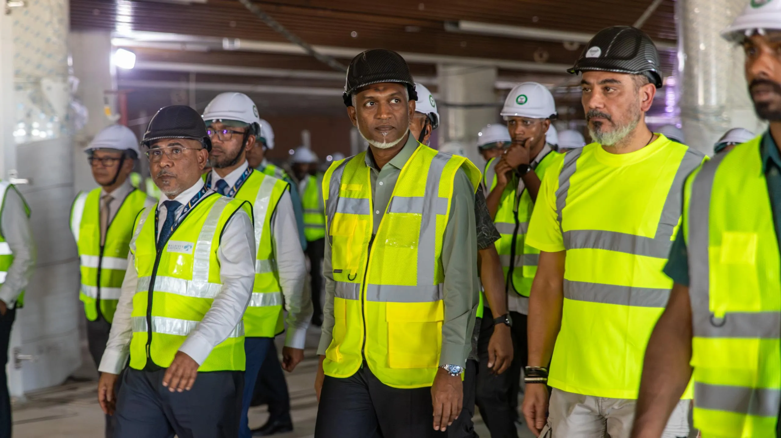 President Muizzu Tours New VIA Terminal as Completion Nears