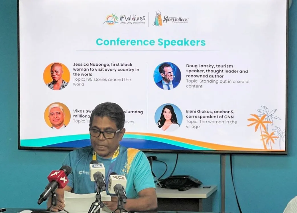 Thoyyib Mohamed, CEO & MD of Visit Maldives at today's press conference