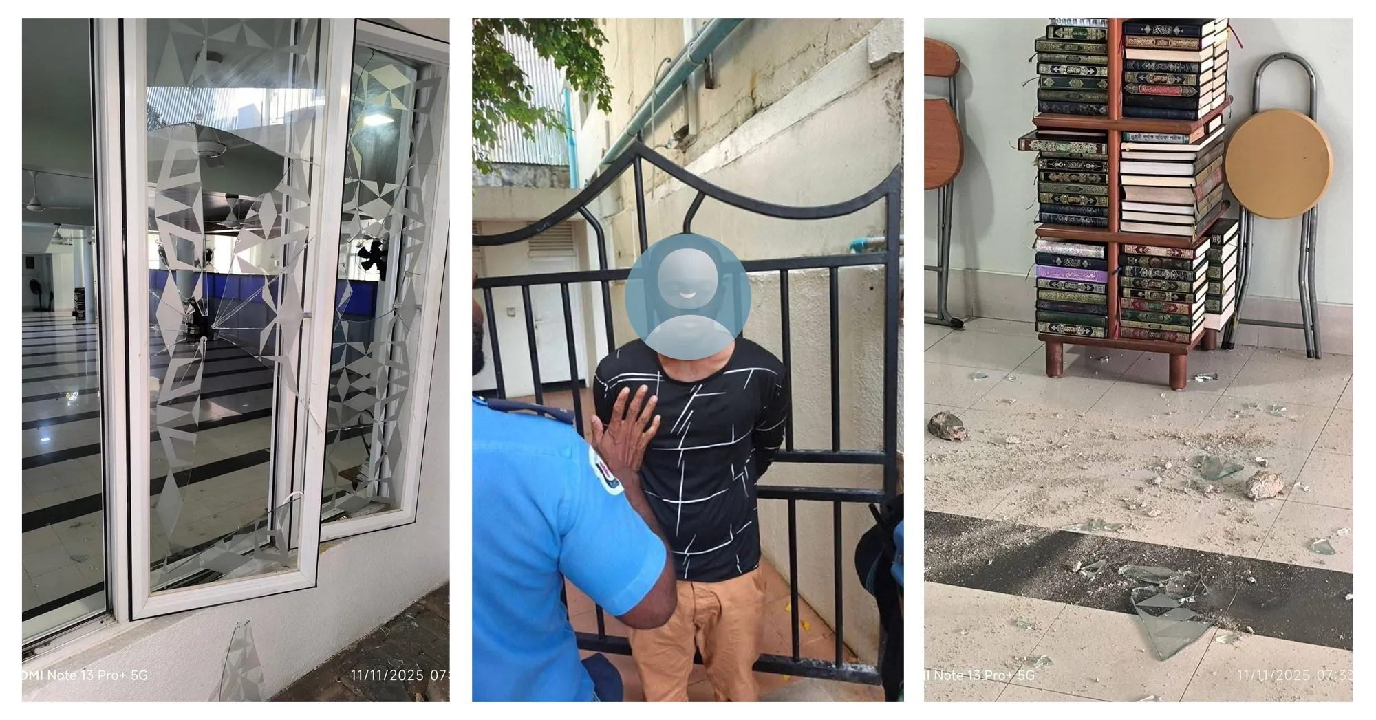 ޠައިބާ މިސްކިތަށް ގެއްލުންދިން މީހާ ފުލުހުންގެ ބެލުމުގެ ދަށުން ޢާއިލާގެ ބެލުމުގެ ދަށަށް
