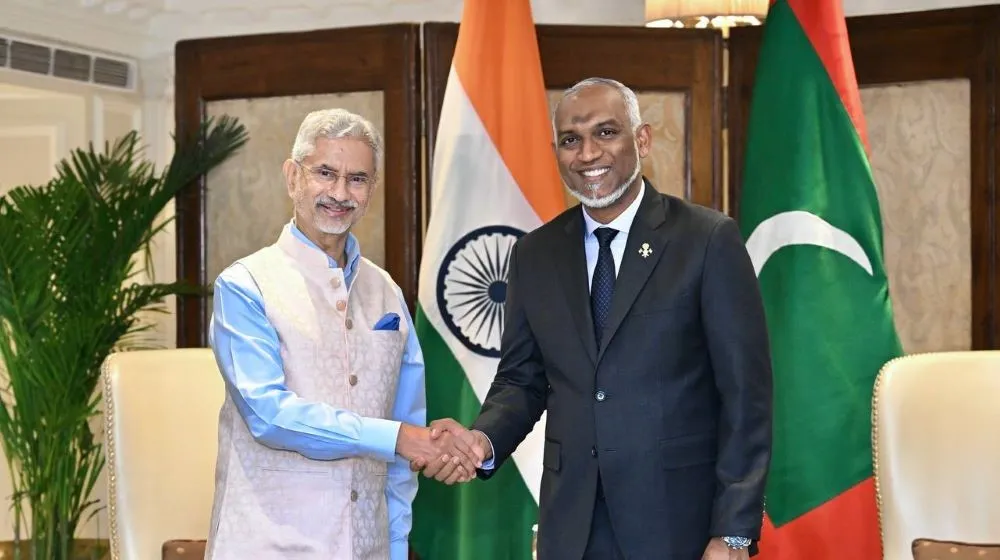 President Dr Muizzu and Union Minister of External Affairs of India, Dr. Subrahmanyam Jaishankar (Photo/ President's office)