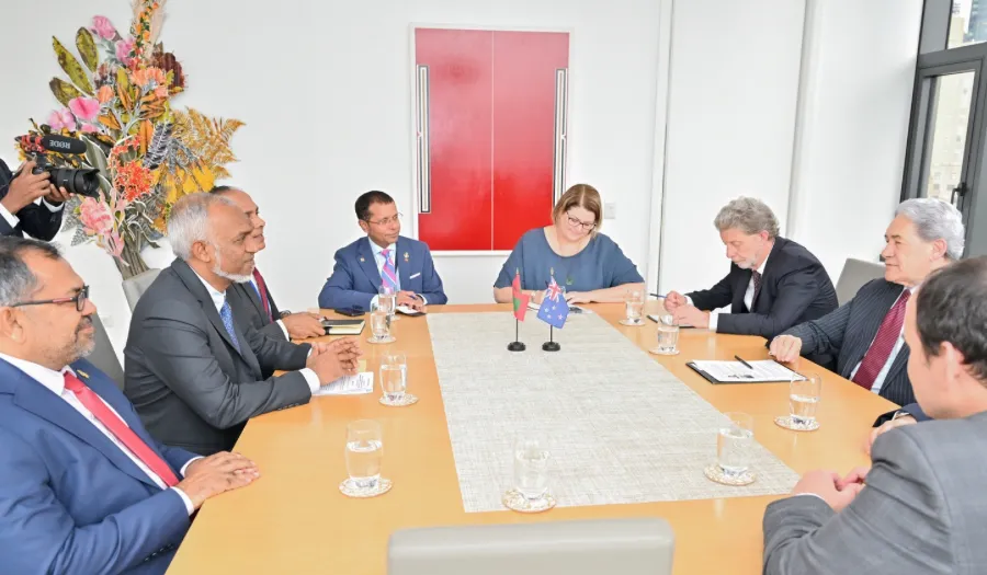 President Dr. Muizzu in a meeting with High Officials from New Zealand at UNGA (Photo/ President’s Office)