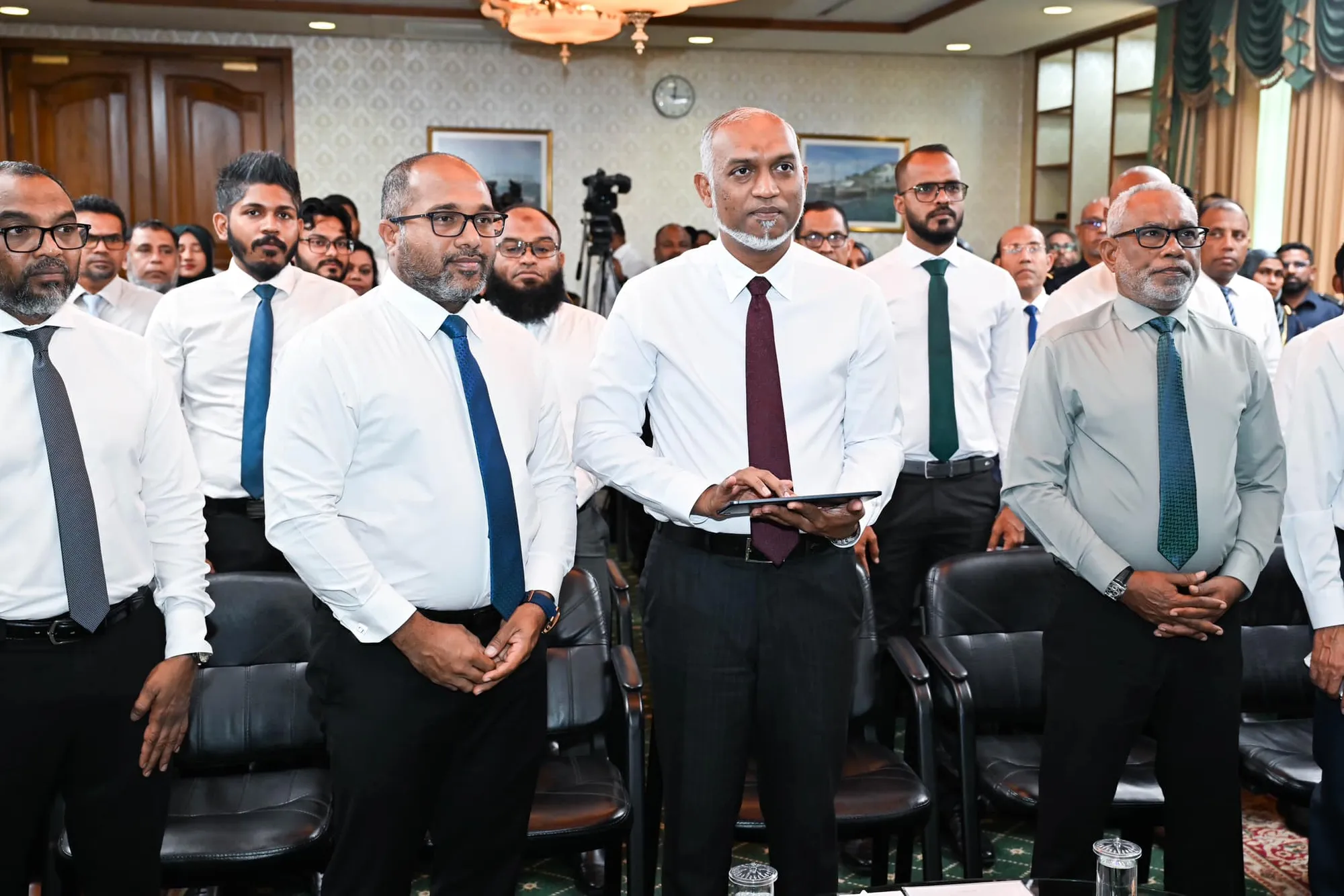 President Dr. Muizzu inaugurating project to decentralize passport and ID card issuance services (Photo/President's Office)