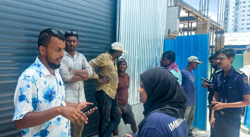 During the operation carried out by Maldives Immigration (Photo/Maldives Immigration)