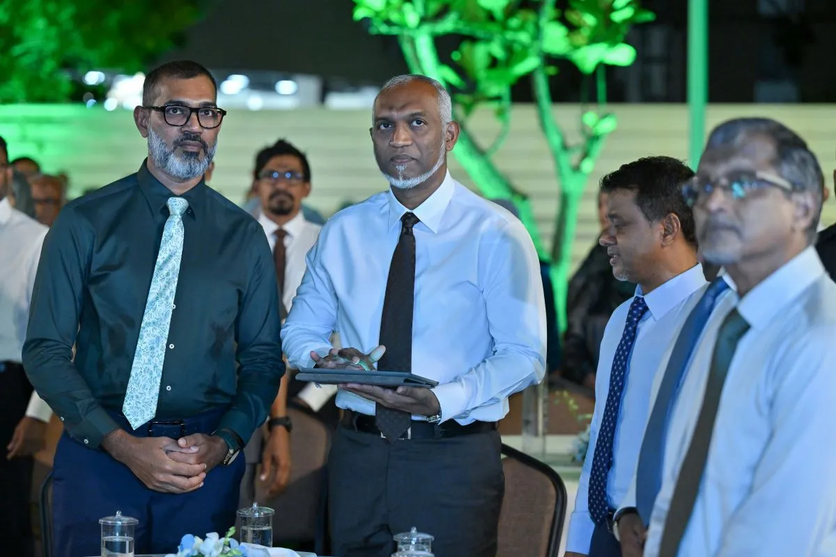 President Dr. Mohamed Muizzu officially opening the Dharumavantha Hospital (Photo/President's Office)