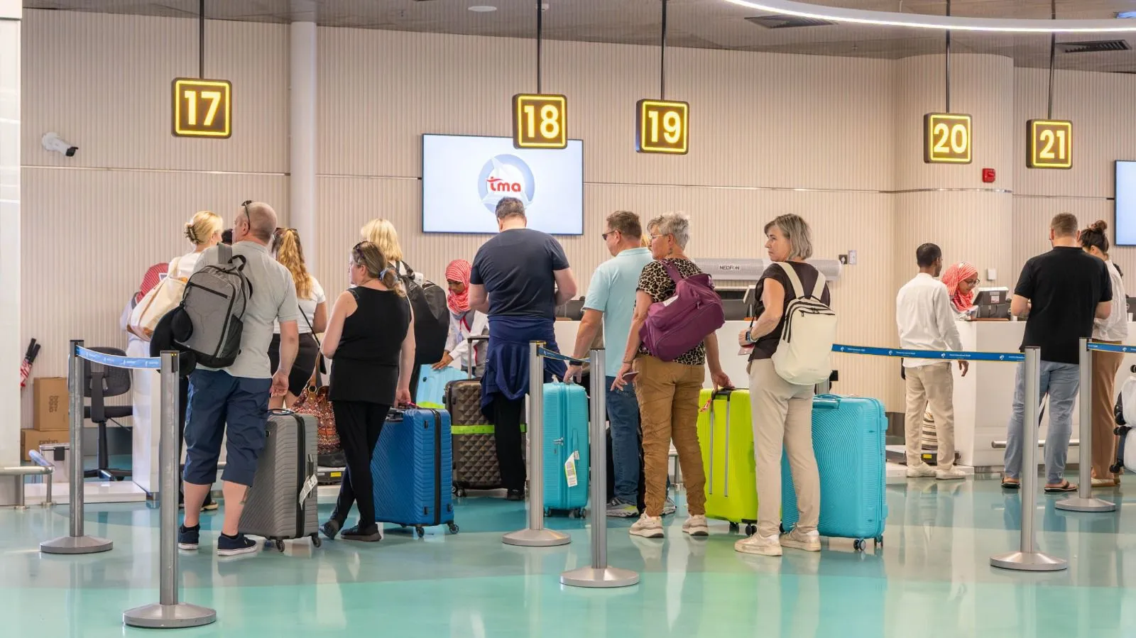 Tourists at the seaplane terminal (Photo/MACL)