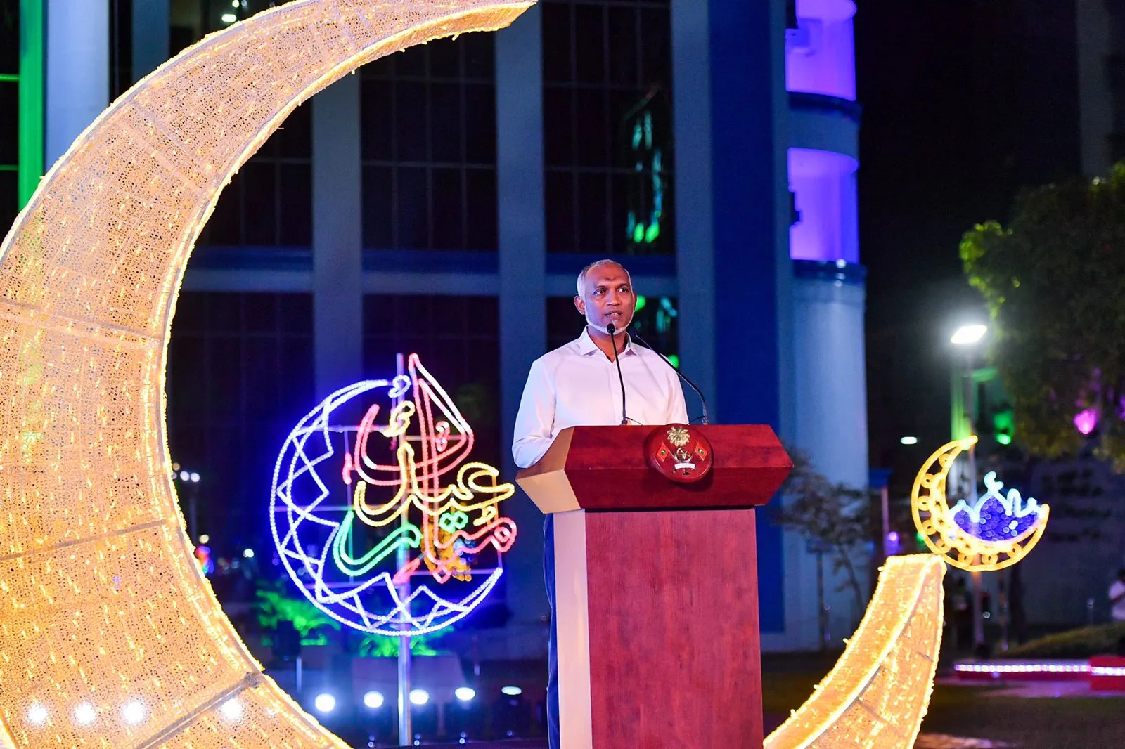 އަޅުގަނޑު ބޭނުންވަނީ ކުދިބޮޑު އެންމެނަށް ޢީދުގެ މުހިންމުކަން އިހްސާސްވާން: ރައީސް ޑރ. މުޢިއްޒު