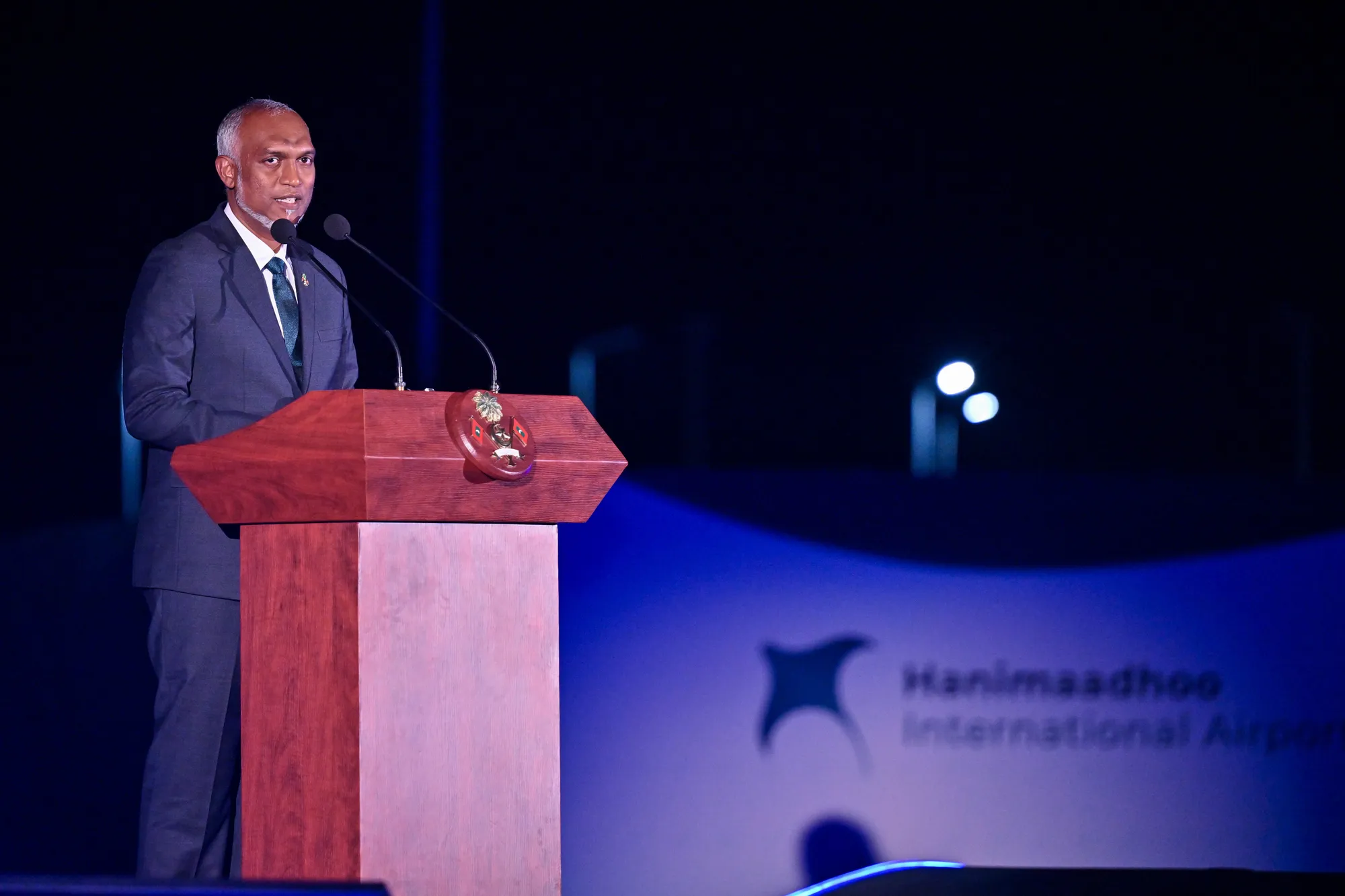 ހަނިމާދޫ އިންޓަނޭޝަނަލް އެއާޕޯޓާއެކު ހުޅުވިގެން ދަނީ ބޮޑު ތިލަދުންމަތީ ތަރައްޤީގެ ދޮރޯށި: ރައީސް މުޢިއްޒު