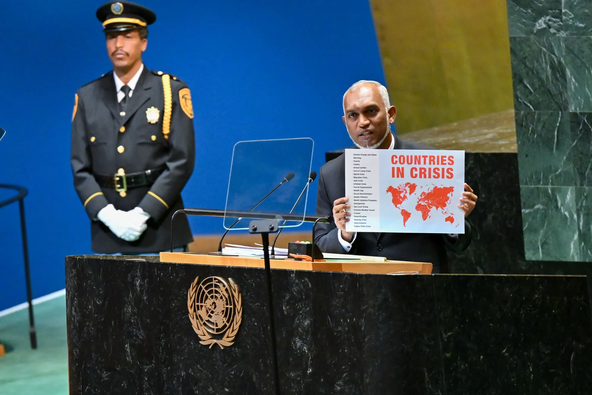 President Dr. Muizzu speaking at 79th United Nations General Assembly (UNGA)