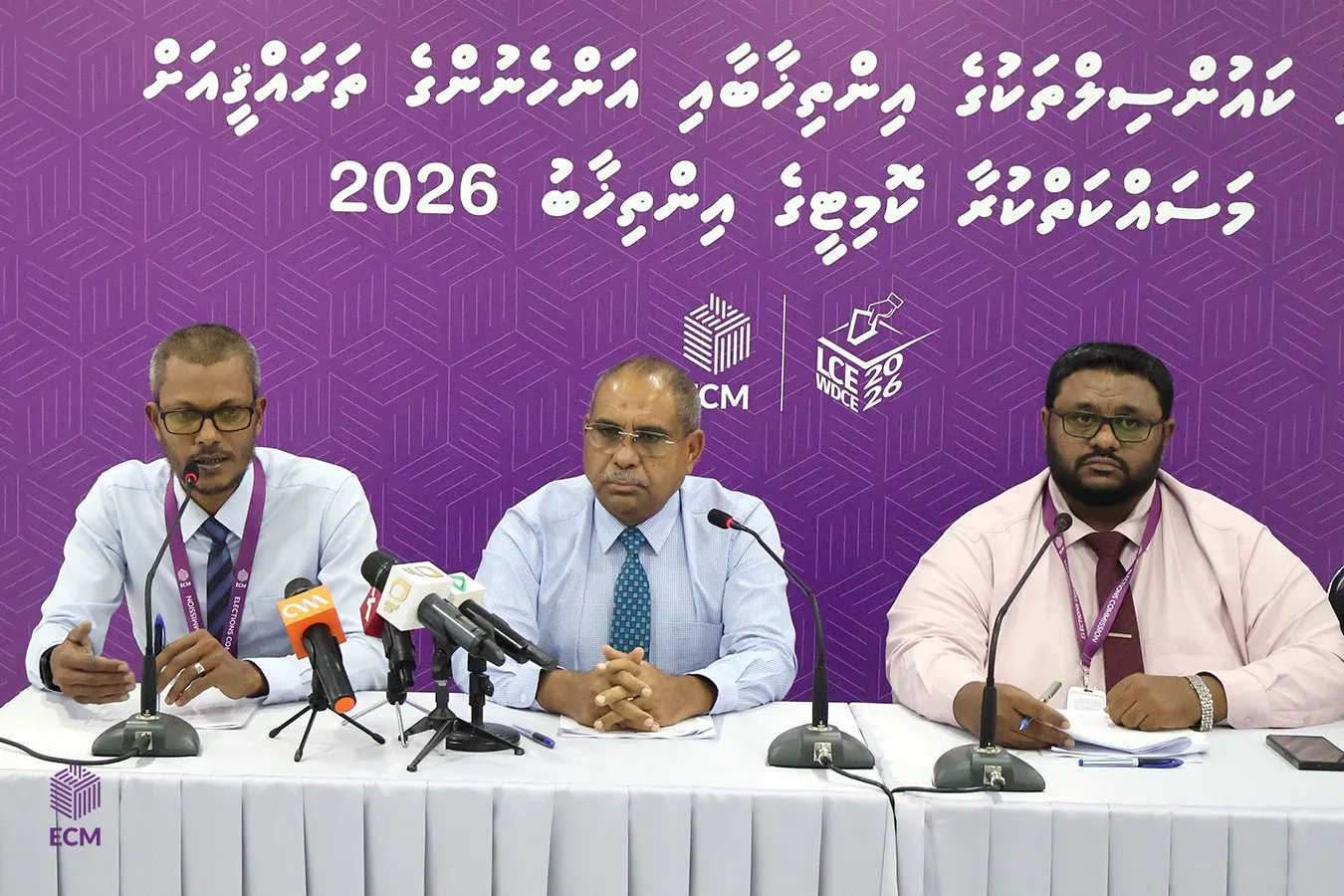 During a Press conference by Elections Commission of Maldives (ECM)