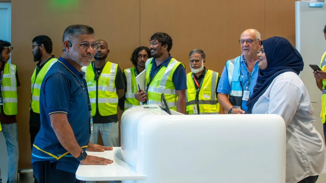ވީ.އައި.އޭ އައު ޓާމިނަލްގެ ޗެކިން ސިސްޓަމް ޓެސްޓިންގ ޓްރަޔަލްއެއް ކުރިއަށް ގެންގޮސްފި