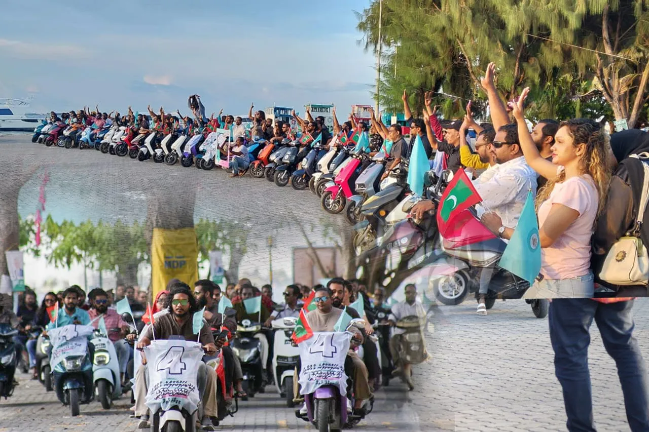 ވިލިމާލޭ ޕީއެންސީ ކެންޑިޑޭޓަށް އޮތް ތާޢީދު ދައްކާލީ ތިމާވެއްޓާ ރައްޓެހި ސައިކަލު ބުރަކުން