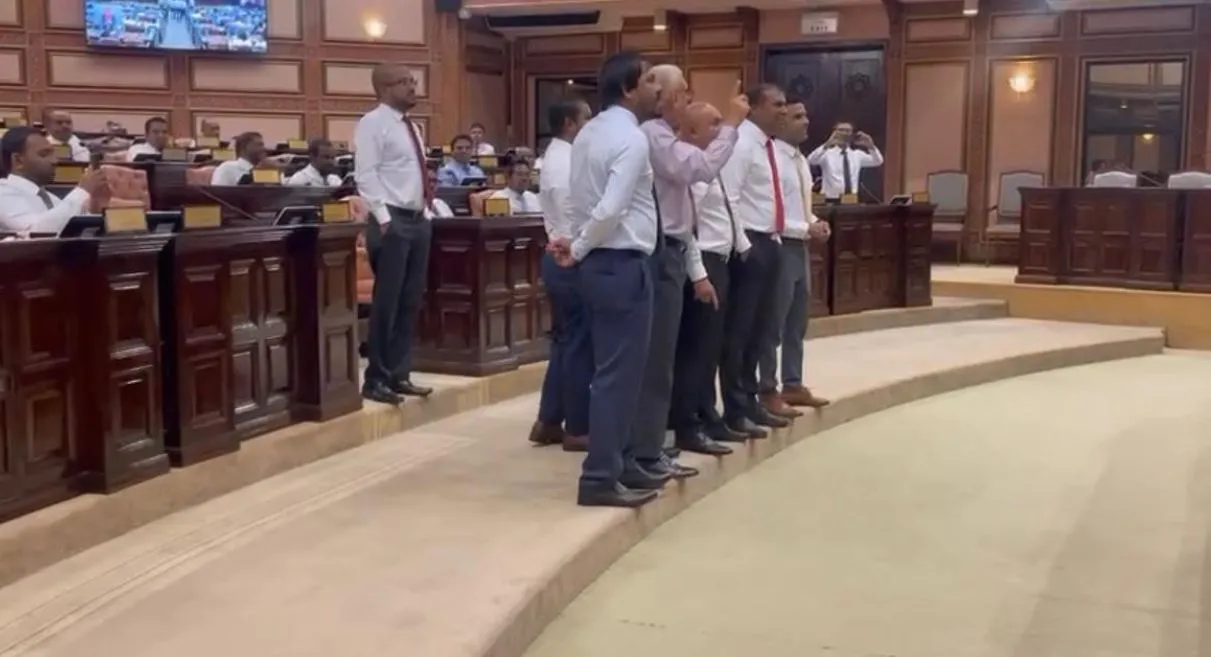 MDP members protesting