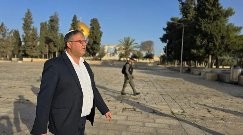 Israeli Minister of National Security Itamar Ben-Gvir at Al-Aqsa Mosque. (Photo/Reuters)