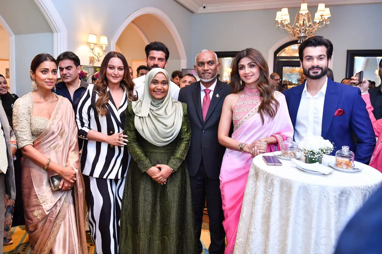 President Dr. Muizzu during the forum for the film industry in Mumbai, India (Photo/President's Office)
