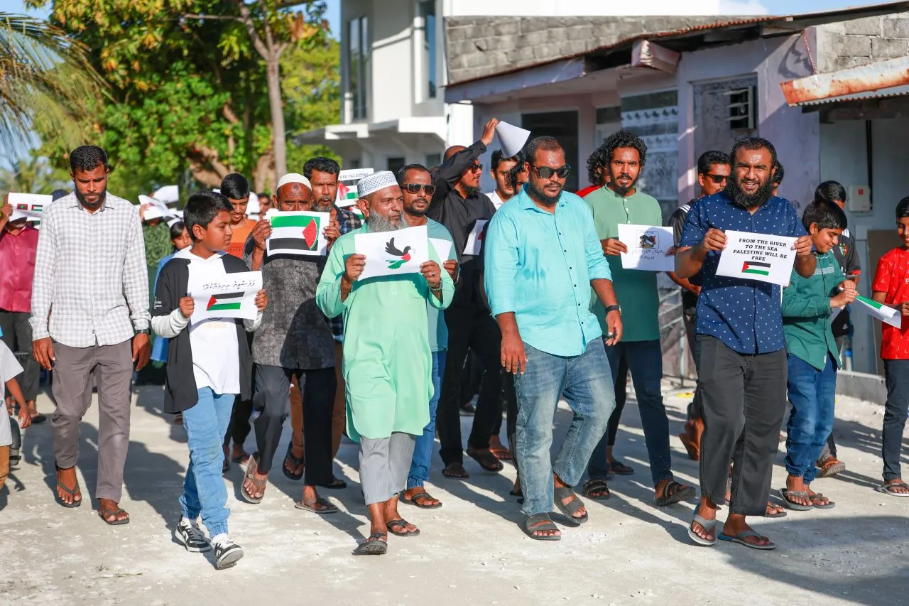 ޢީދުގައިވެސް ފަލަޞްޠީނުގެ ދިފާޢުގައި ނުކުމެ، ހިރިލަންދޫއިން ނަމޫނާ ދައްކައިފި