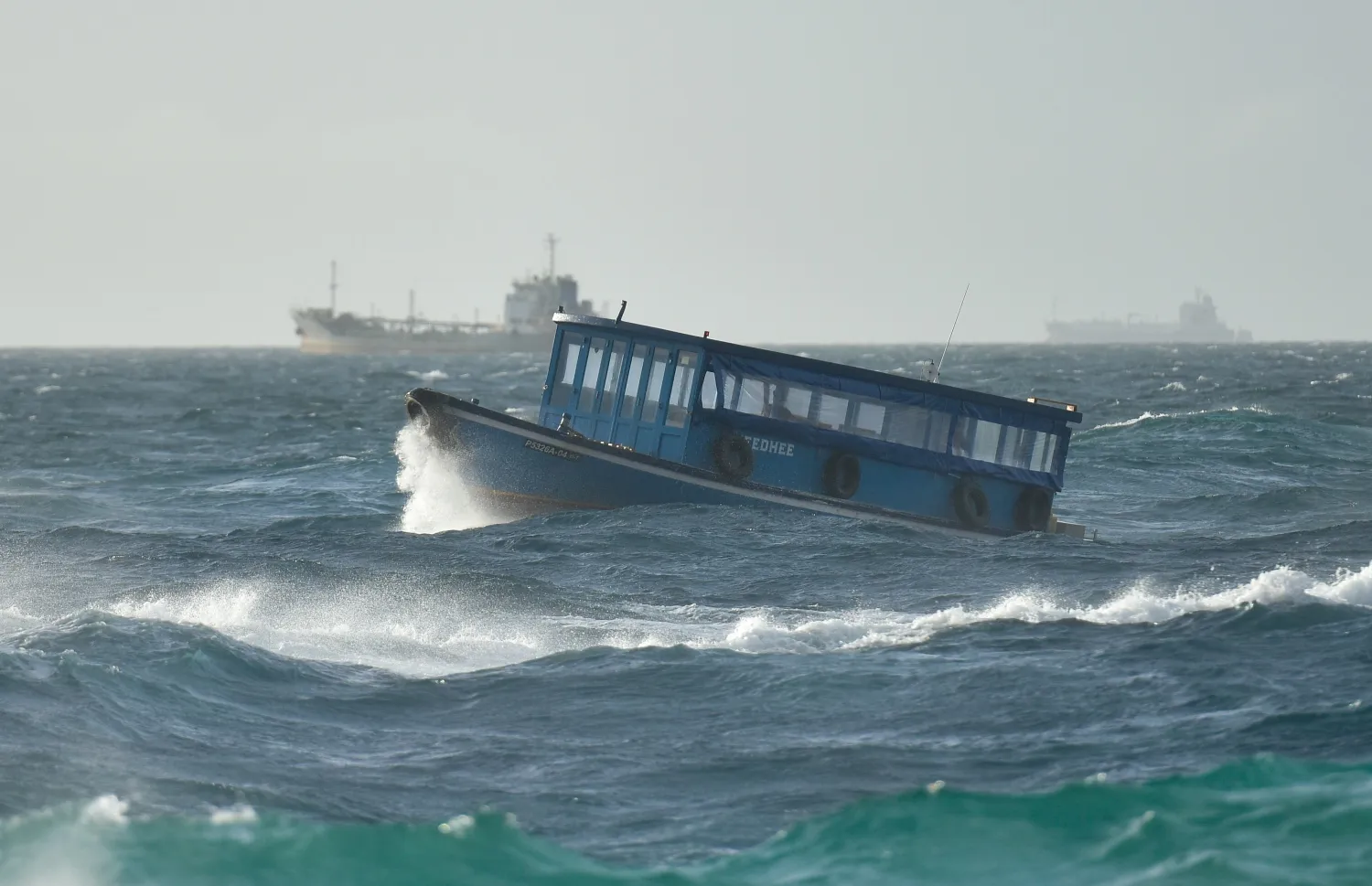 Rough seas